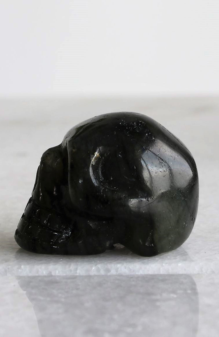 Labradorite Skull AA 40mm